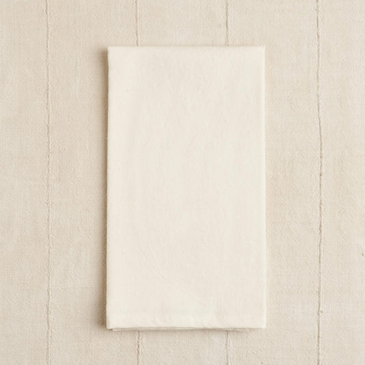 Organic Kitchen Towel, Undyed Cream Basketweave