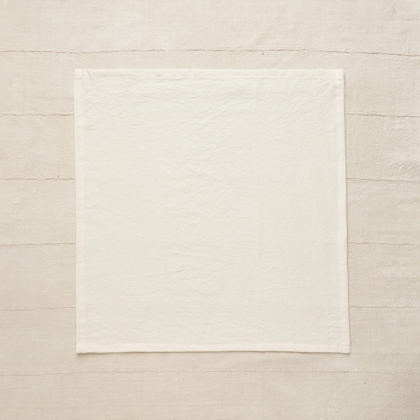 Organic Cotton Napkin, Undyed Cream Basketweave