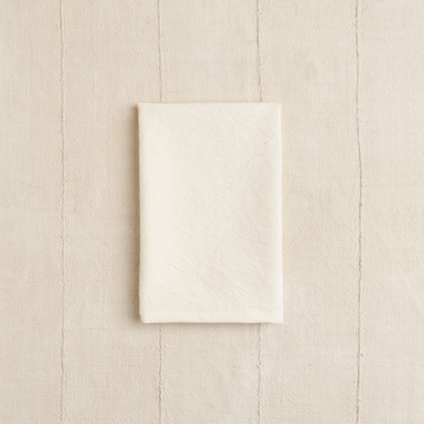 Organic Cotton Napkin, Undyed Cream Basketweave