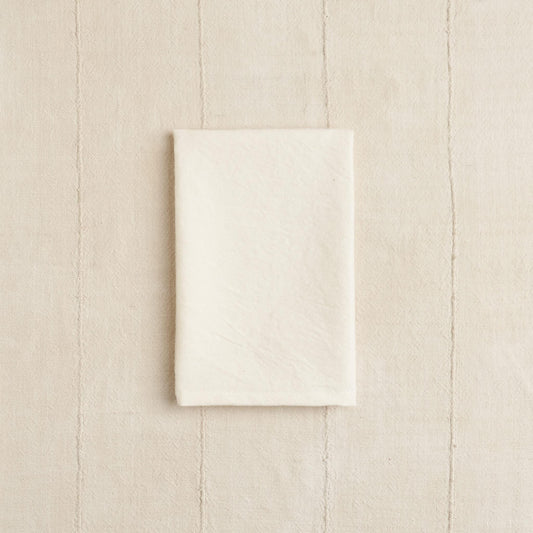 Organic Cotton Napkin, Undyed Cream Basketweave