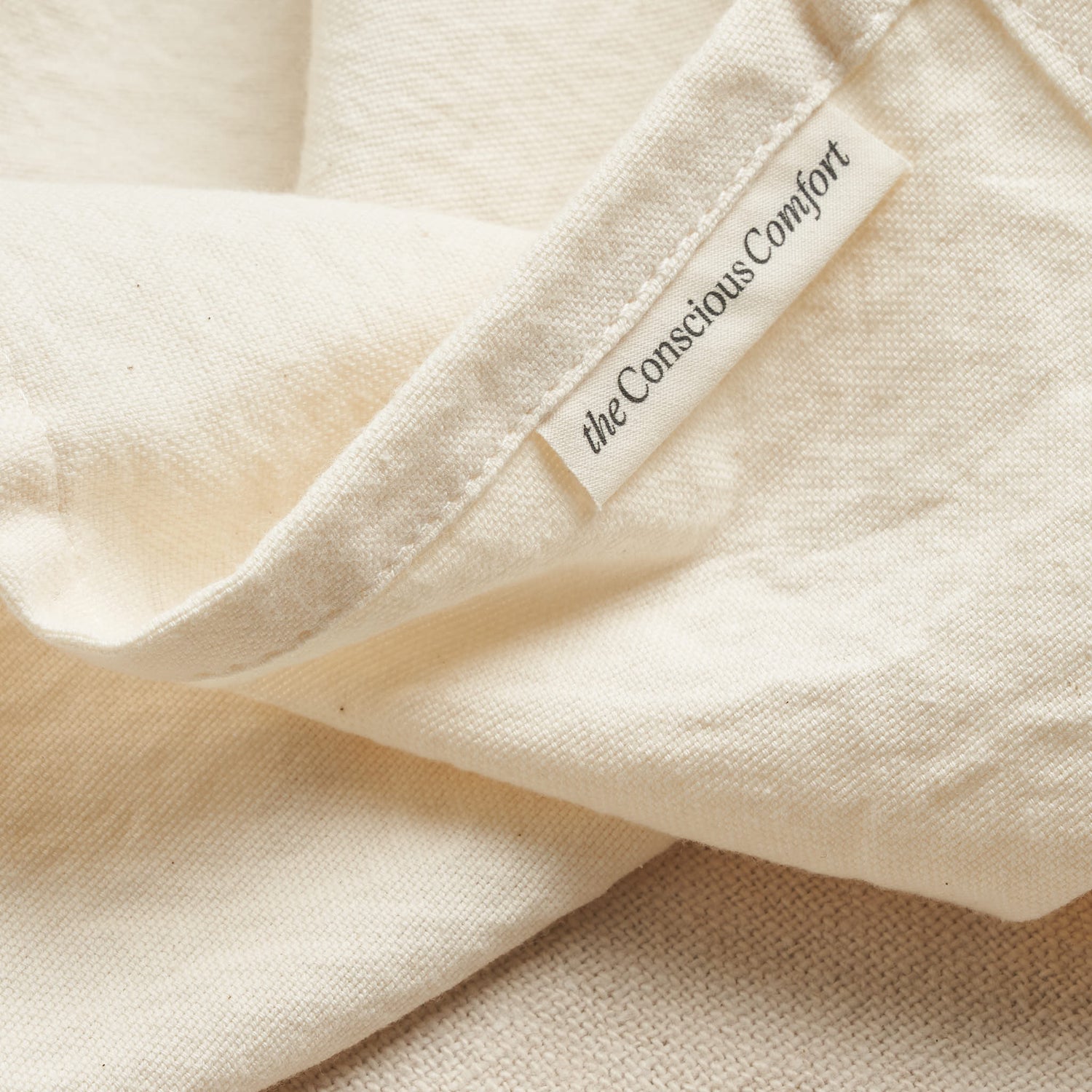 Organic Cotton Napkin, Undyed Cream Basketweave