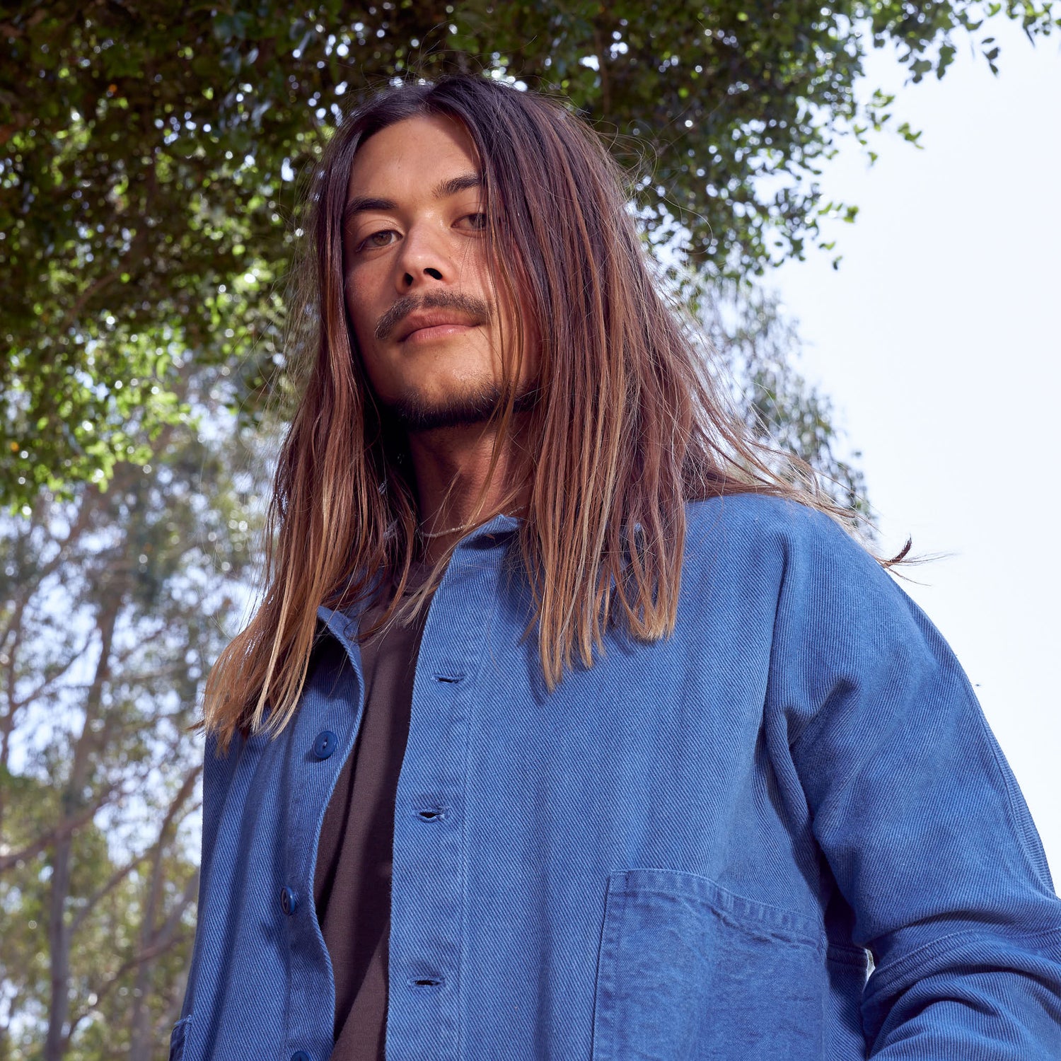 10-Pocket Maker Coat, Indigo Organic Cotton Twill + Canvas