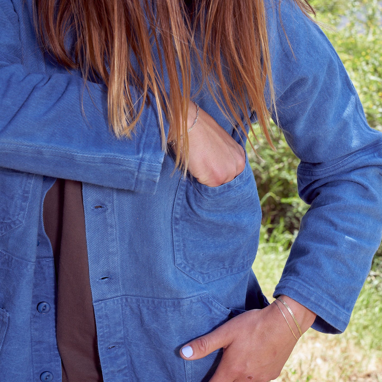 10-Pocket Maker Coat, Indigo Organic Cotton Twill + Canvas