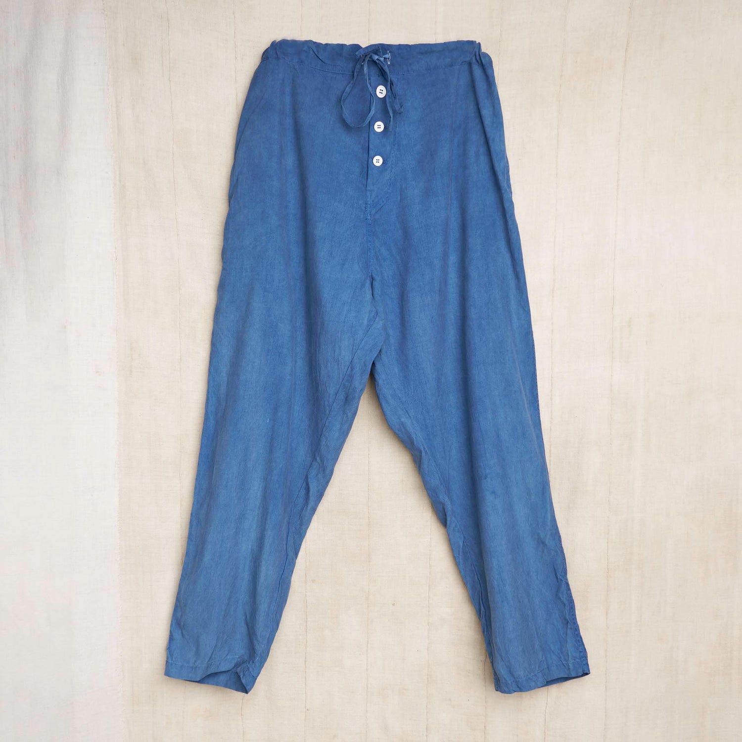 Parachute Pants, Indigo Silk Fujiette