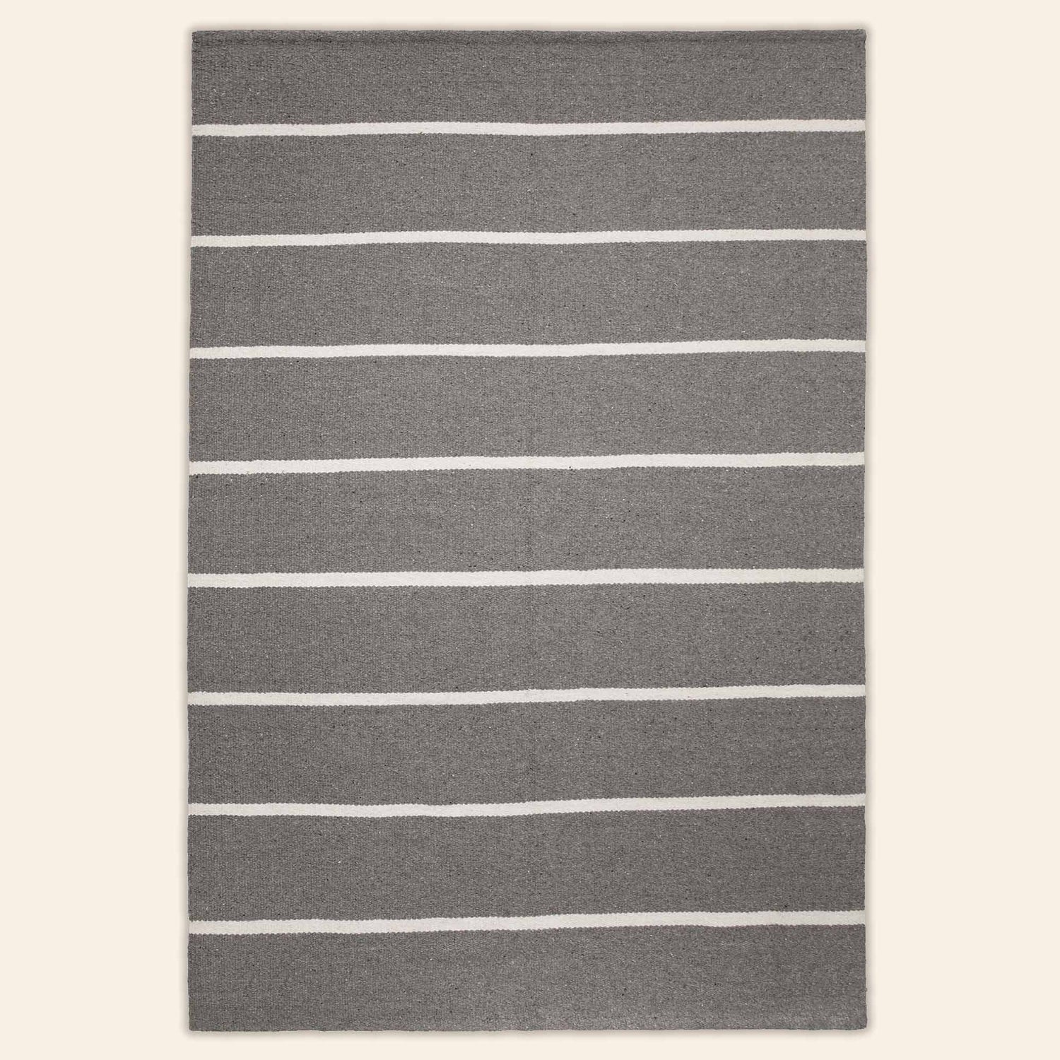 Handwoven Trenel Rug, Undyed Wool
