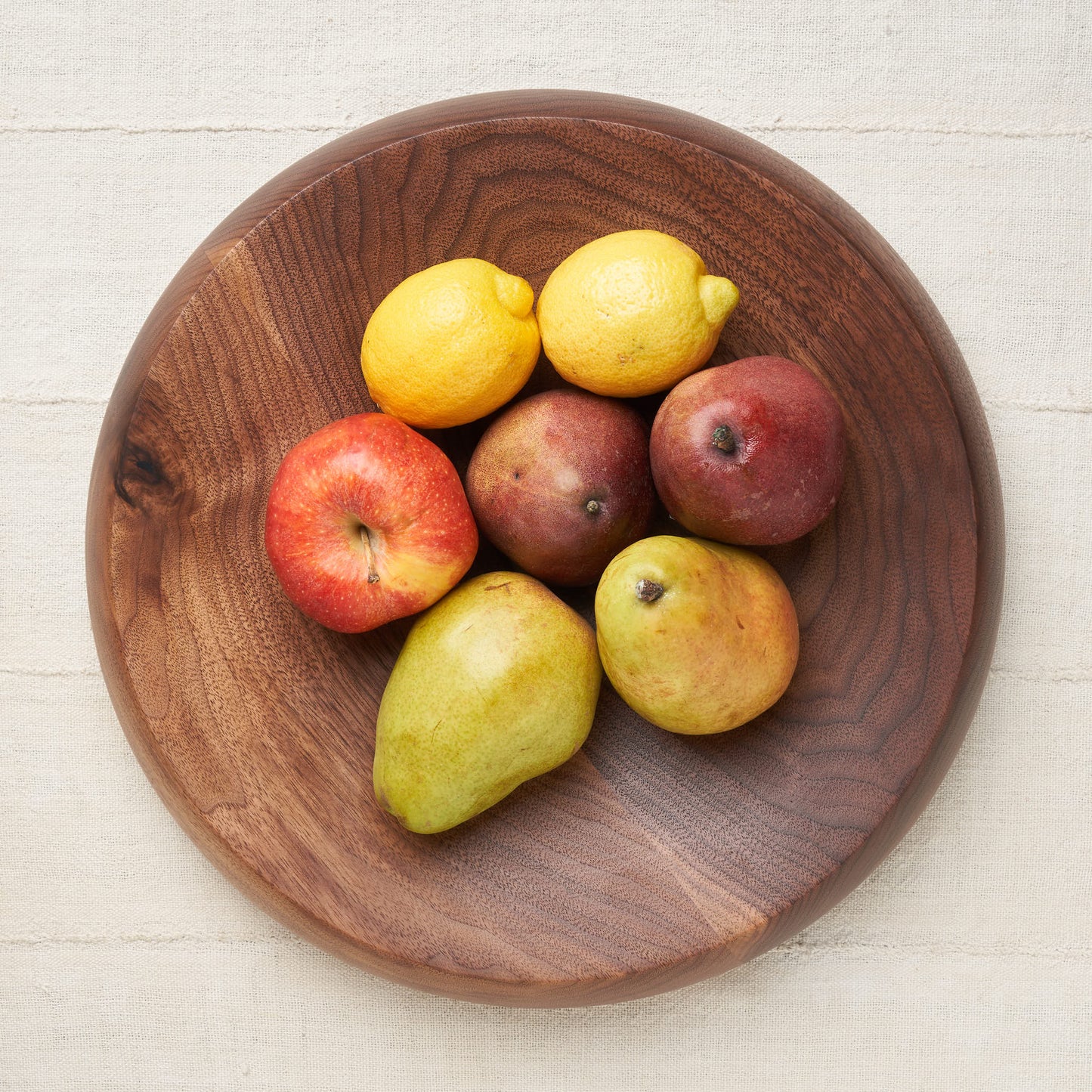 Hand-Turned Fruit Bowl, Natural Walnut