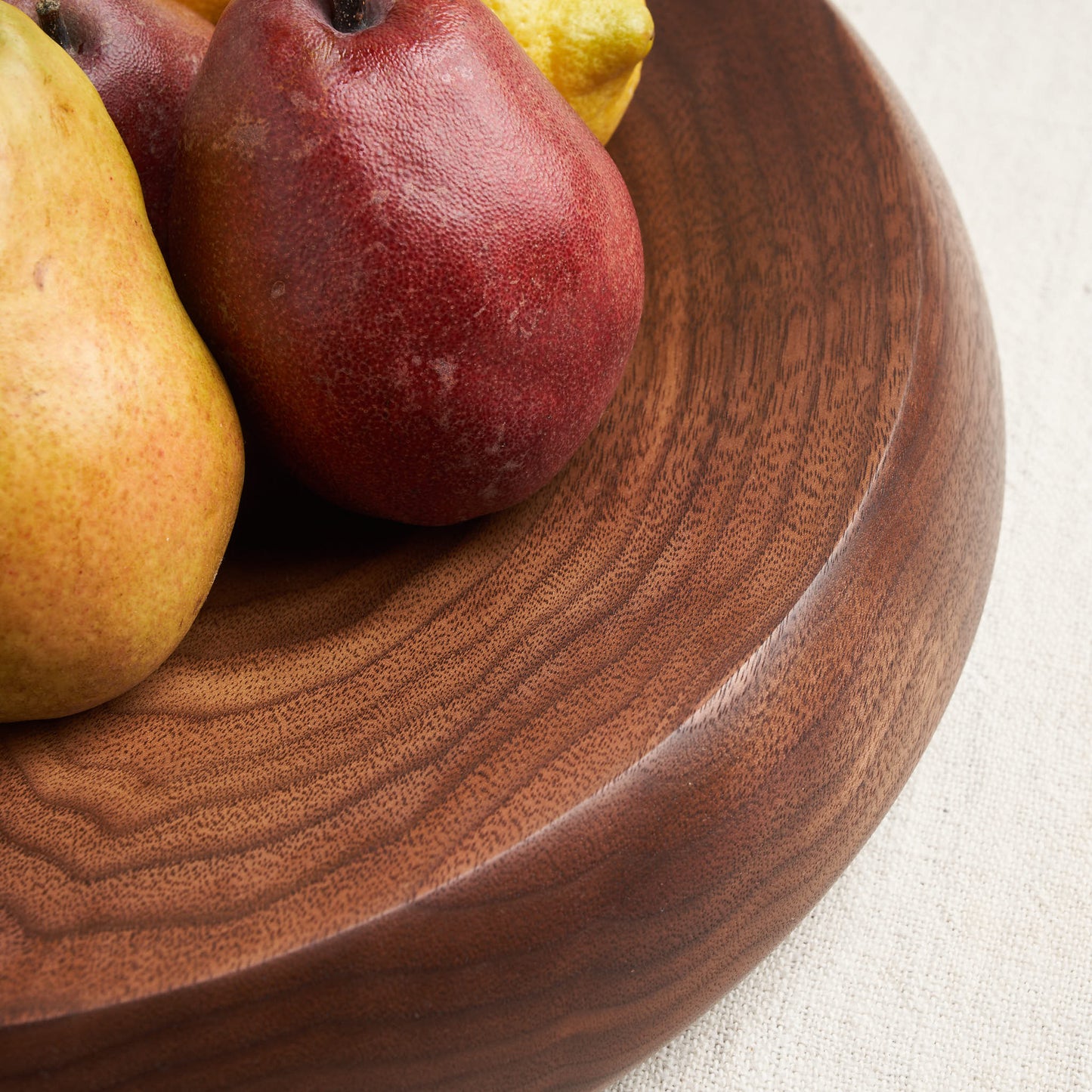 Hand-Turned Fruit Bowl, Natural Walnut
