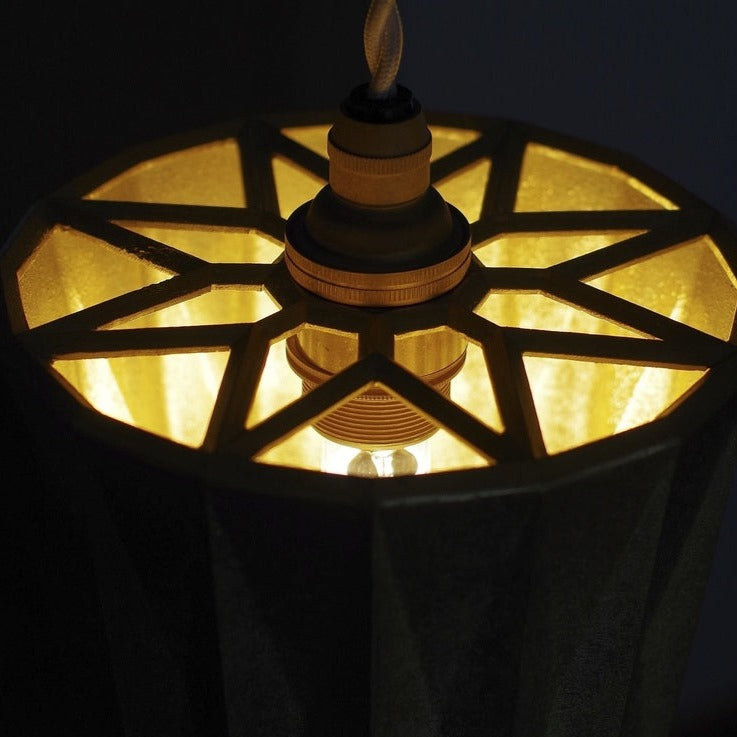 Ihada Brass Star Shadow Pendant Lamp