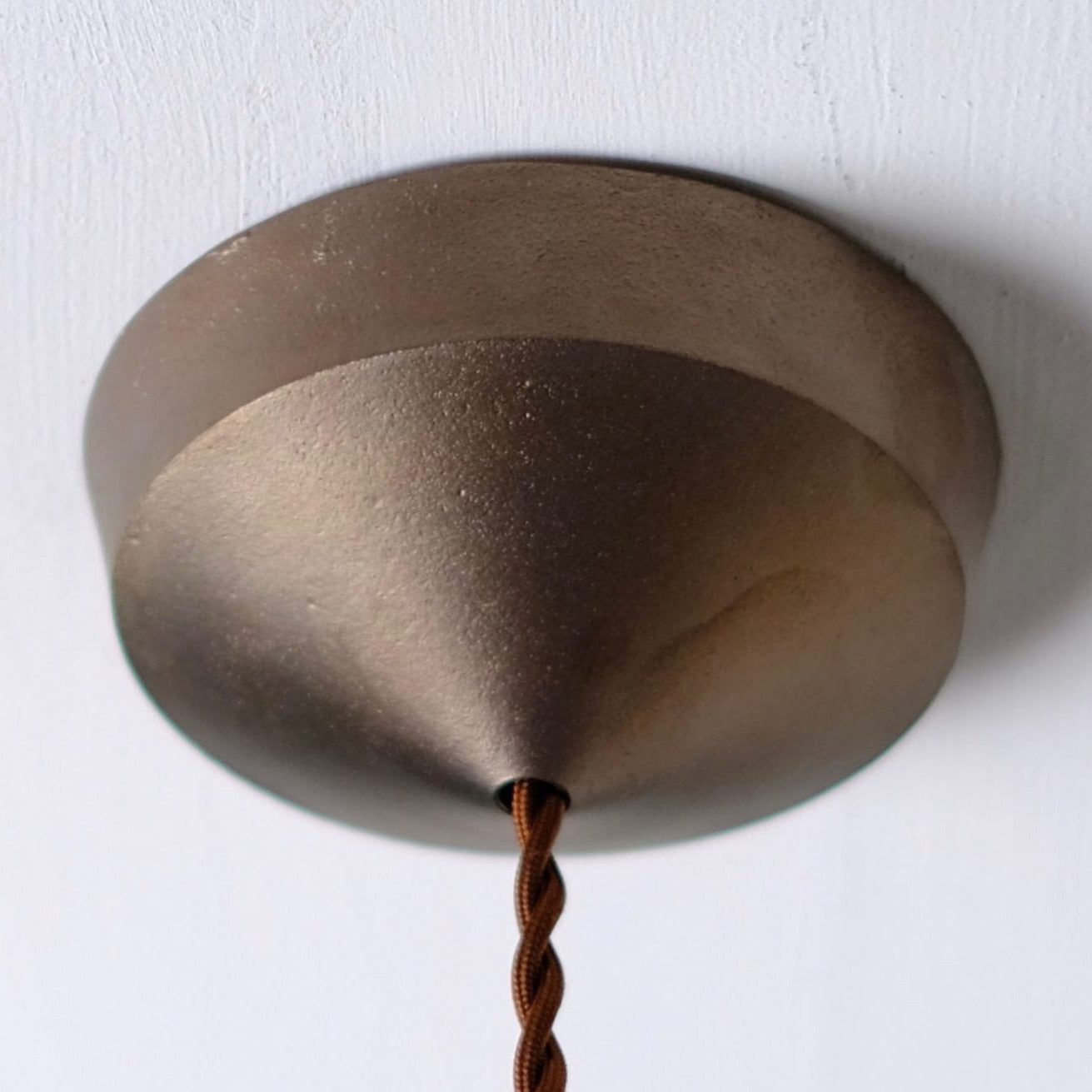 Ihada Brass Hemispheric Pendant Lamp
