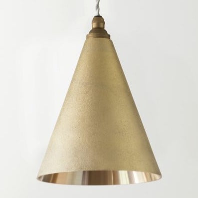 Ihada Brass Conical Pendant Lamp, Futagami