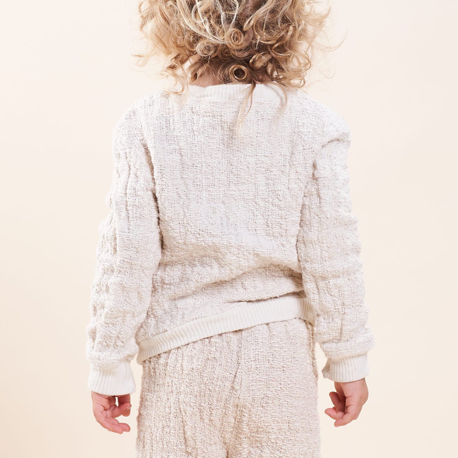 Kids' Sweatershirt, Undyed Handspun Natural Cotton