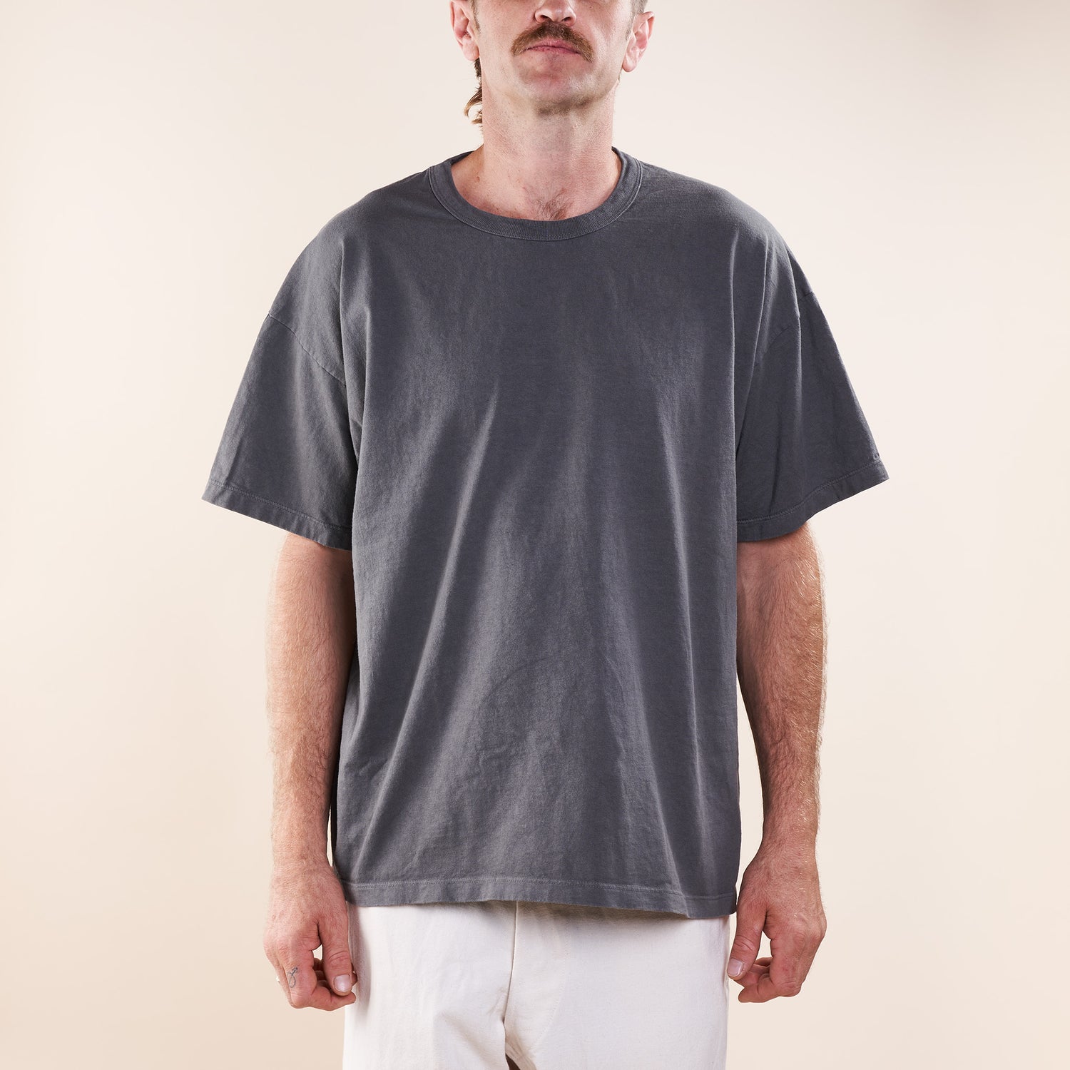 Classic Tee, Chestnut Black Organic Cotton Jersey