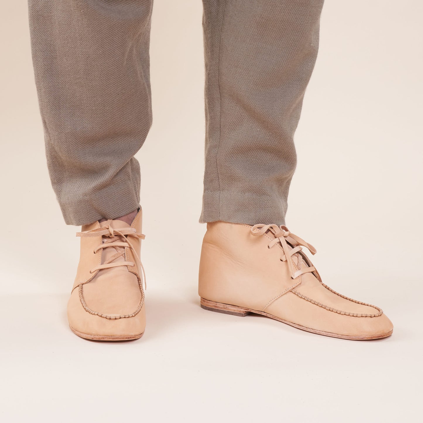 Hi-Top Moccasin, Vegetable Tanned Leather