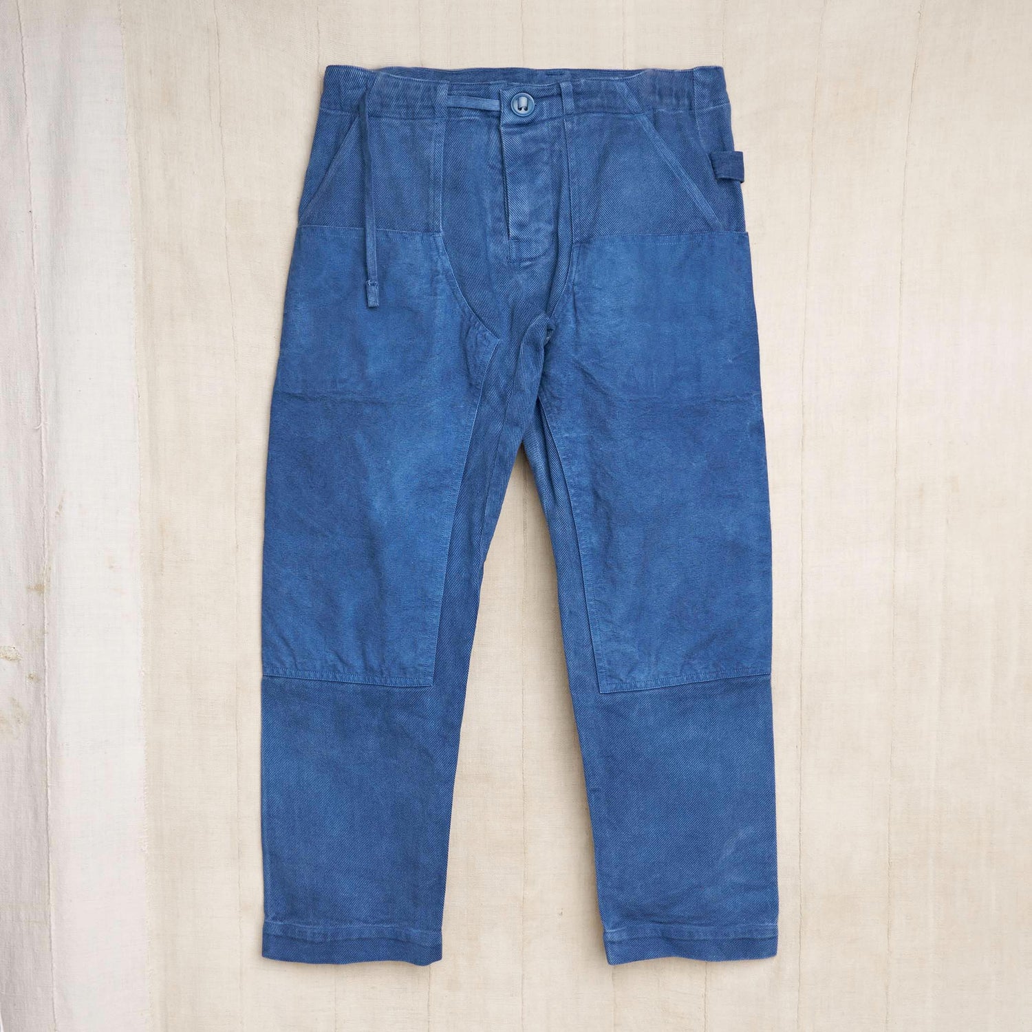8-Pocket Drawstring Maker Pants, Indigo Organic Cotton Twill + Canvas