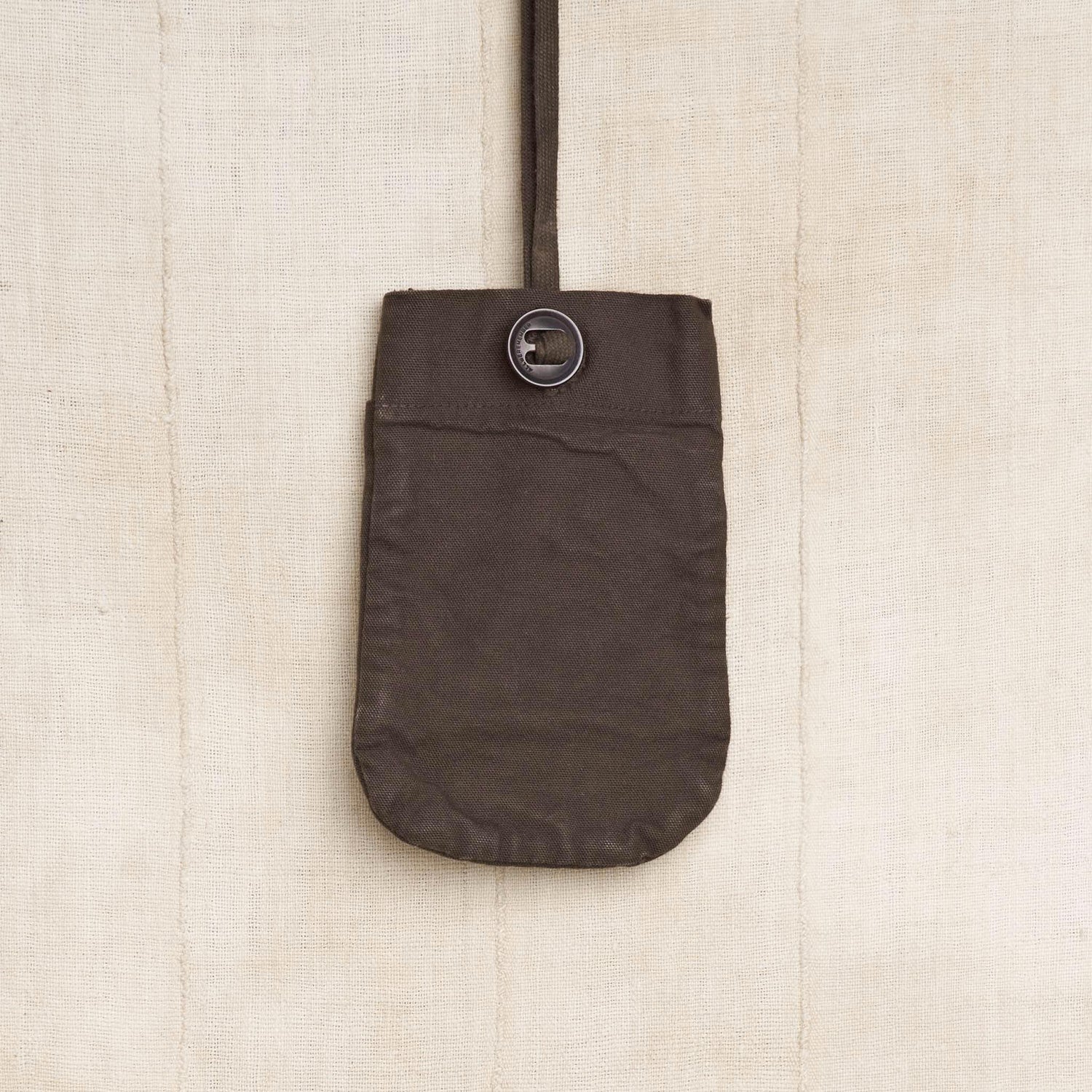 3-Pocket Convertible Passport Bag, Cutch Brown Organic Cotton Canvas