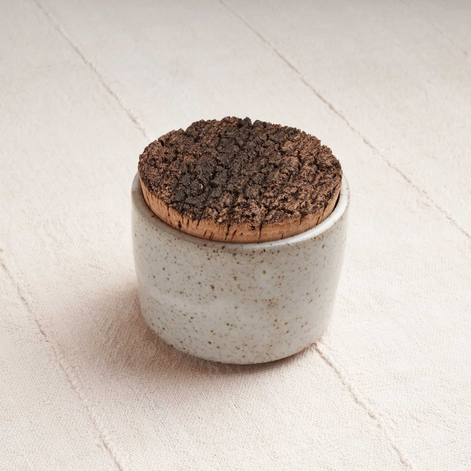 Corked Ceramic Canister