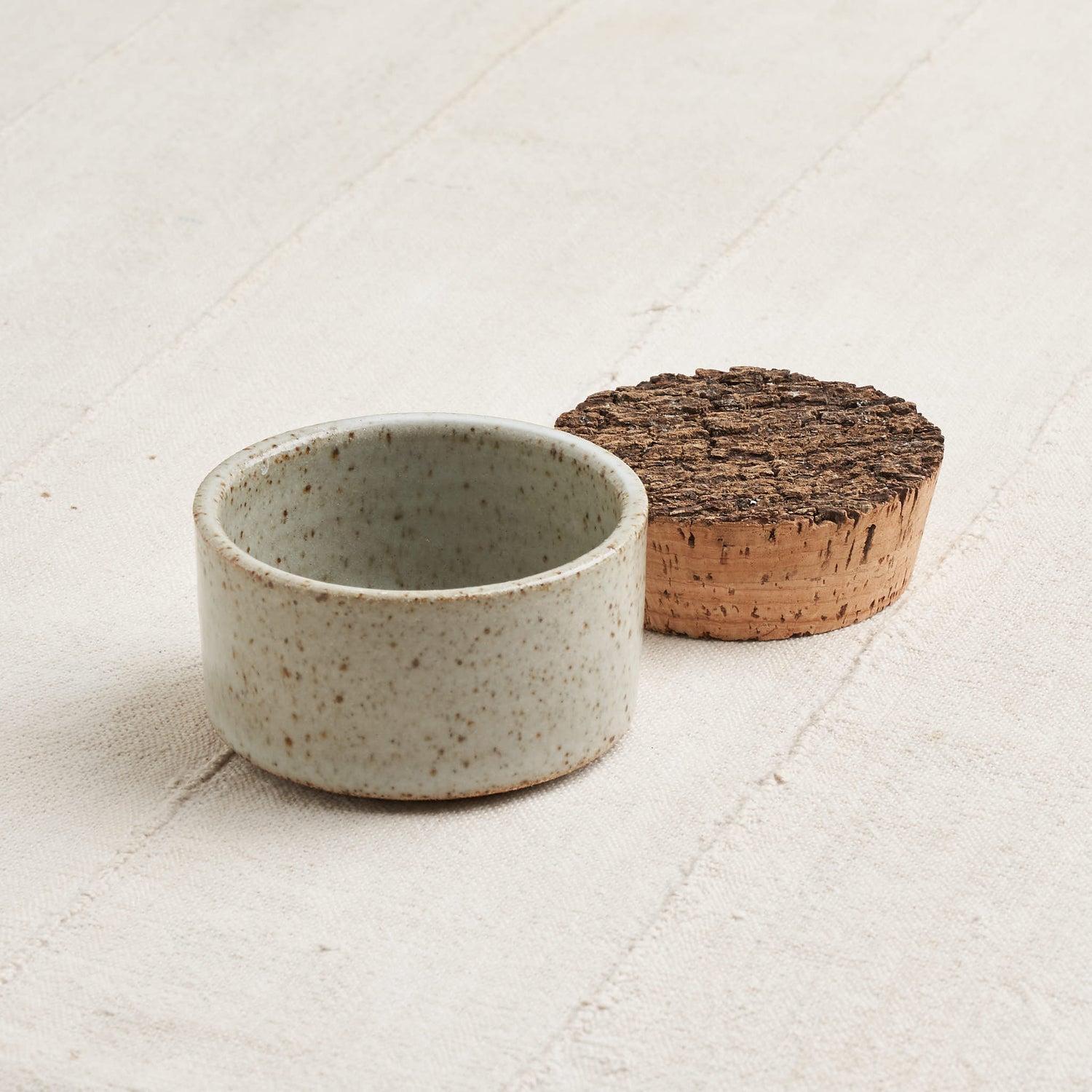 Corked Ceramic Canister