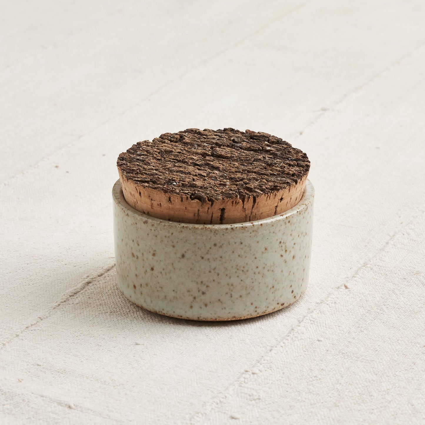 Corked Ceramic Canister