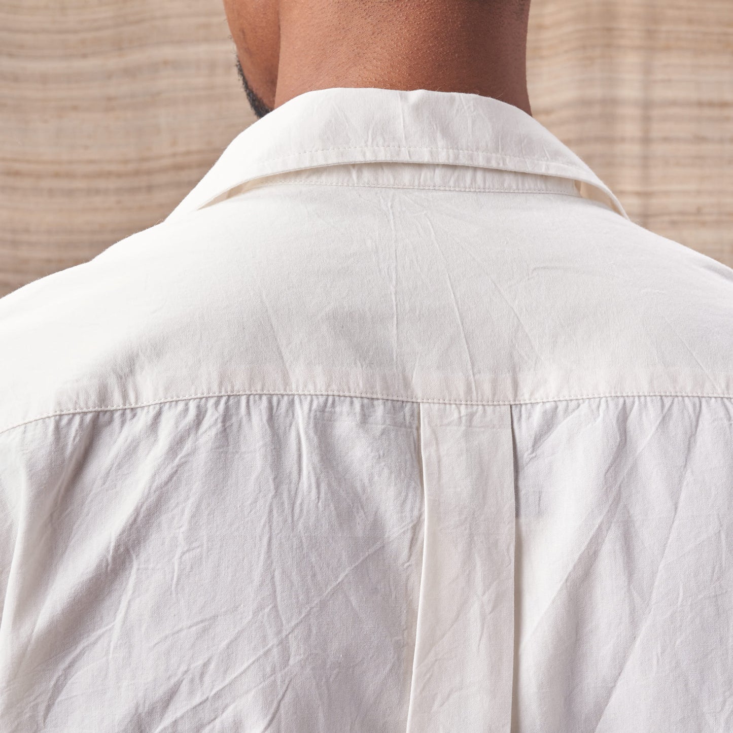 Camp Collar Matty Shirt, Organic Undyed Poplin