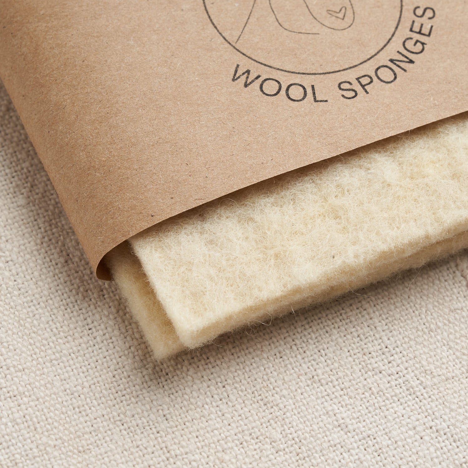 Climate Beneficial™ Wool Sponges, Cream