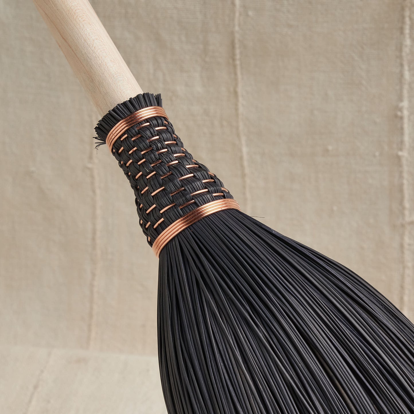 Shaker Broom, Iron Black Bristle