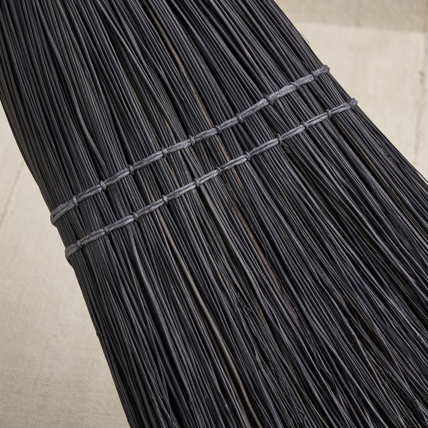 Shaker Broom, Iron Black Bristle