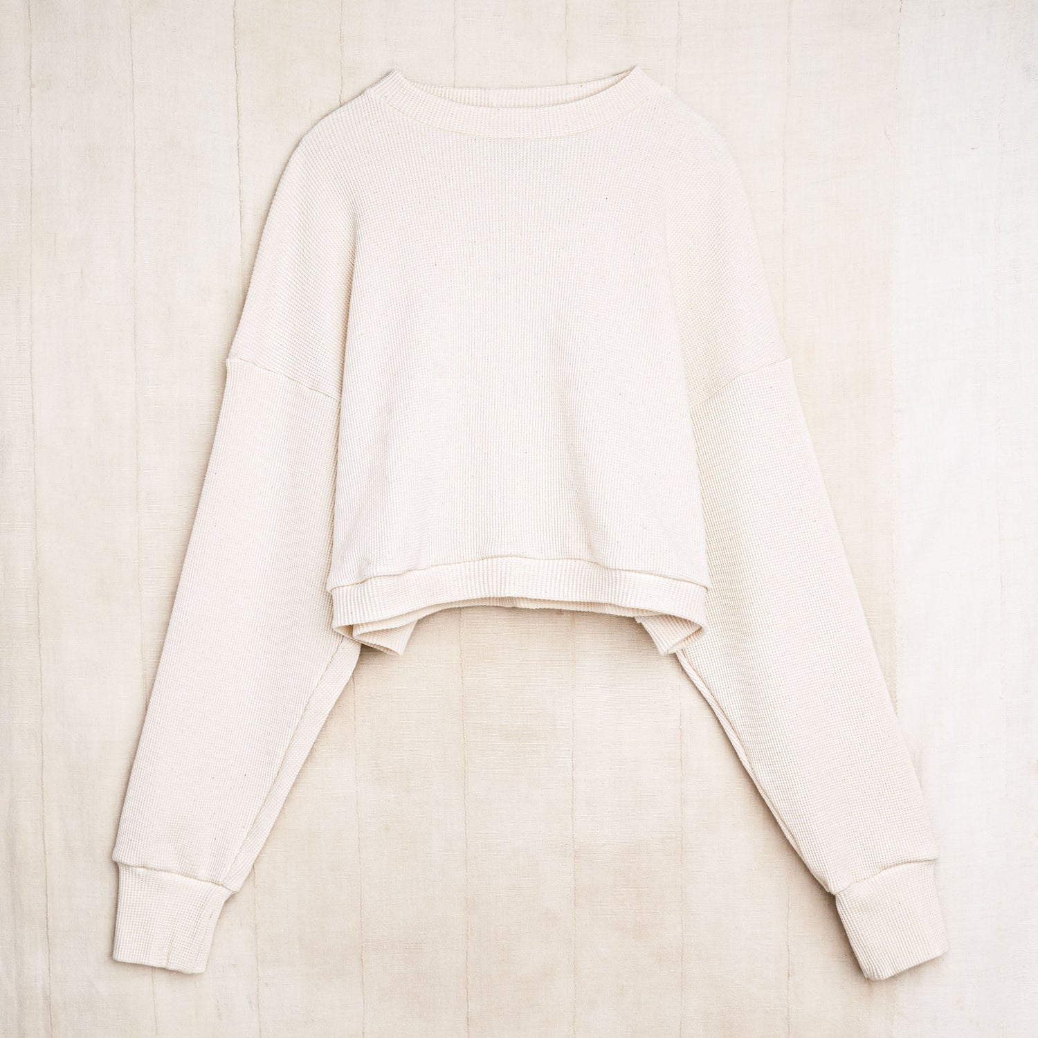 Everyday Sweatshirt, Undyed Organic Cotton Waffle