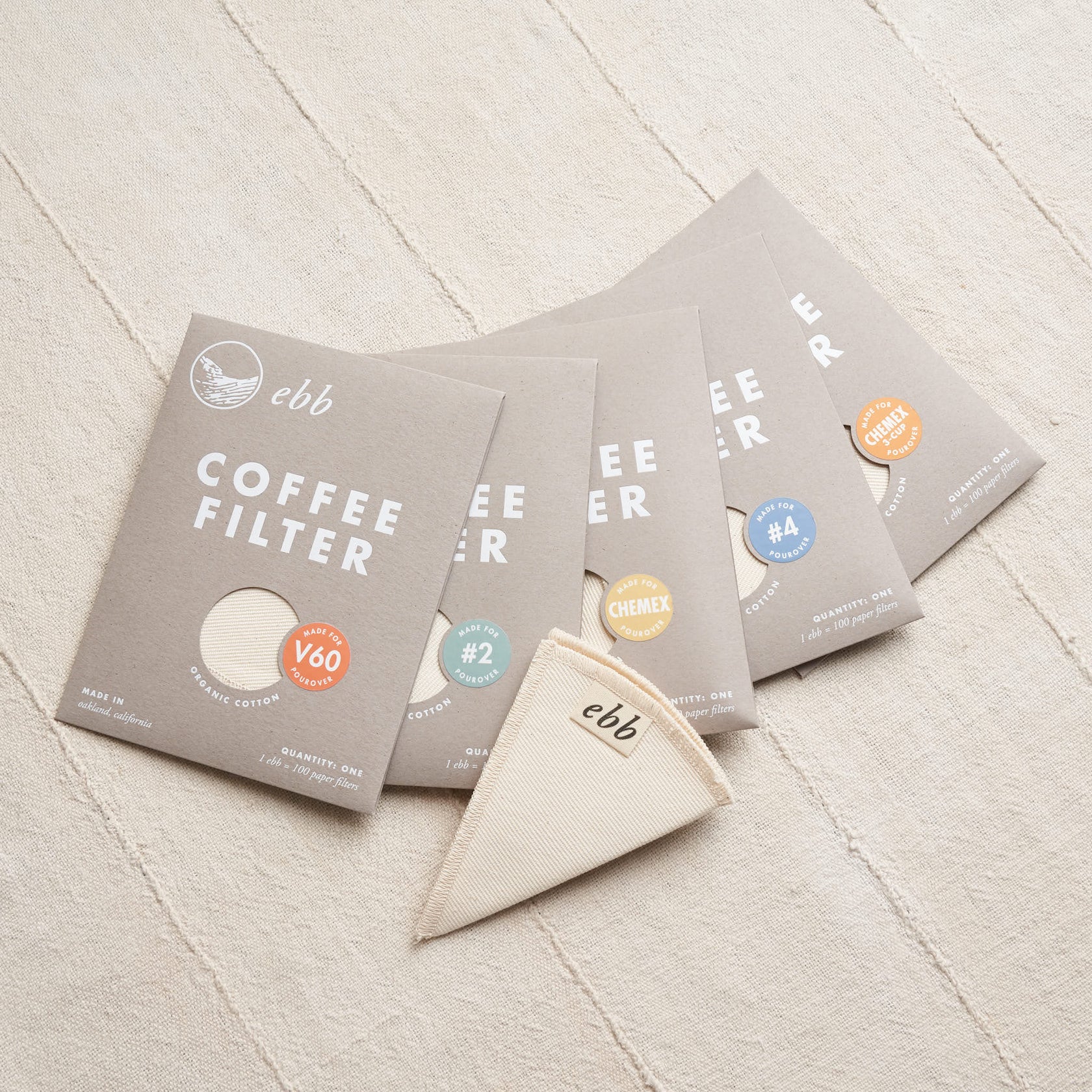 GDS Cloth Goods Reusable Organic Cotton Coffee Filters Housework