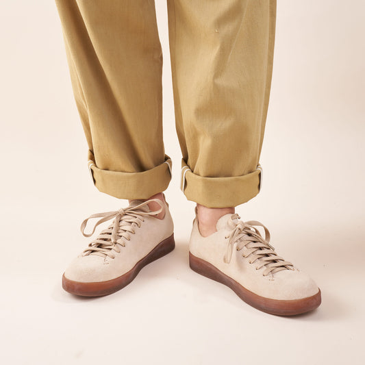 Latex Low Shoe, Vegetable Tanned Suede