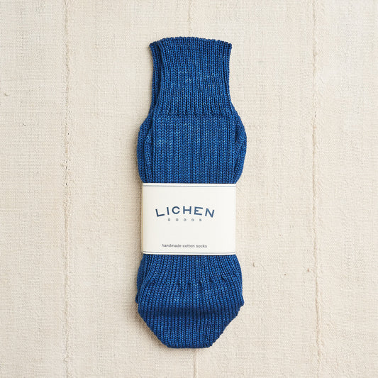 Compostable Cotton Socks, Indigo