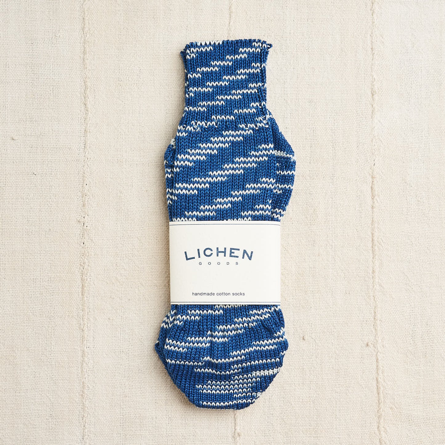 Compostable Cotton Socks, Indigo Tie-Dye