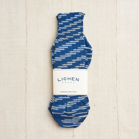 Compostable Cotton Socks, Indigo Tie-Dye