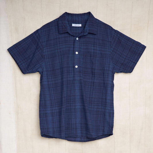 Cedar Shirt, Organic Indigo Madras