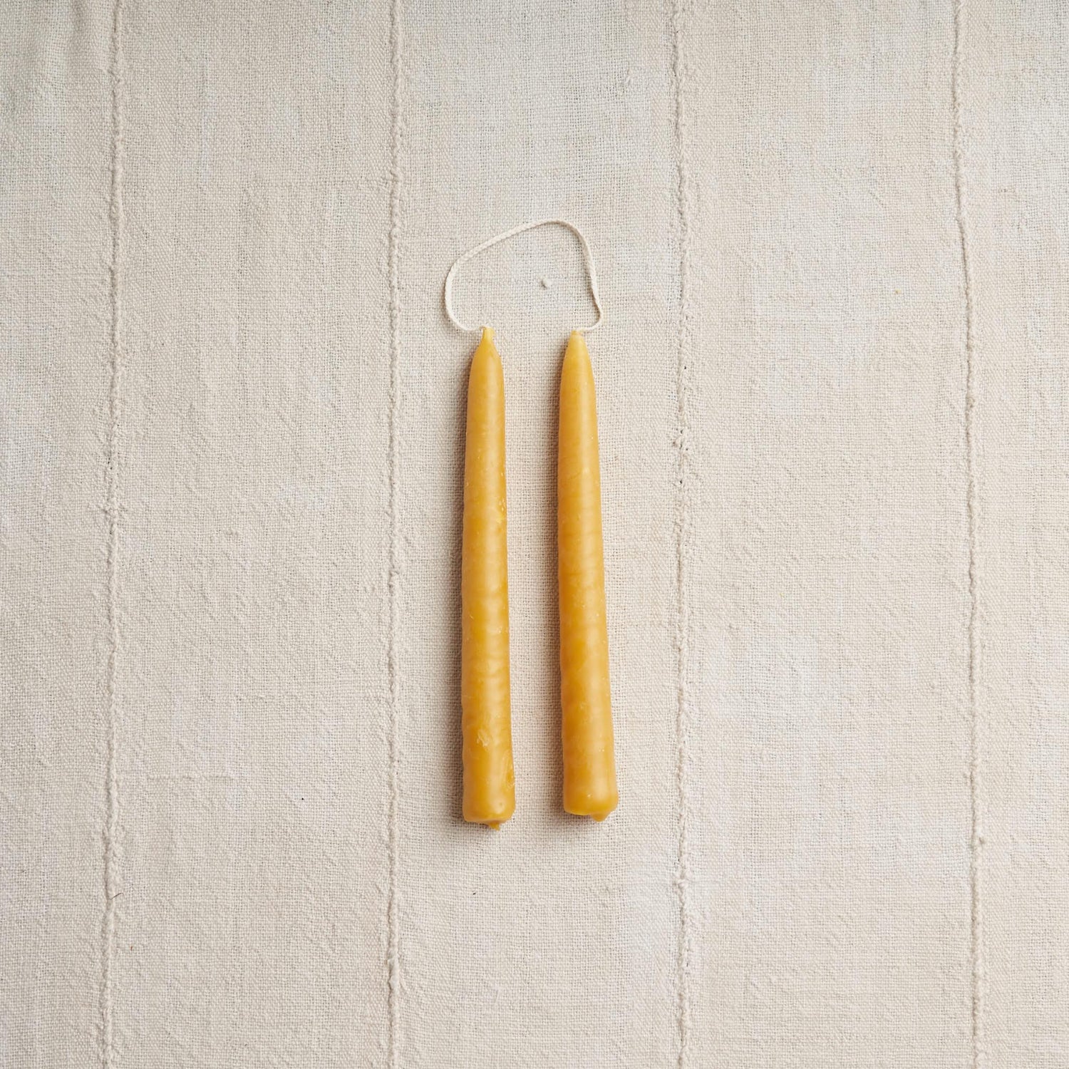 Hand-Dipped Pure Beeswax Taper Candles