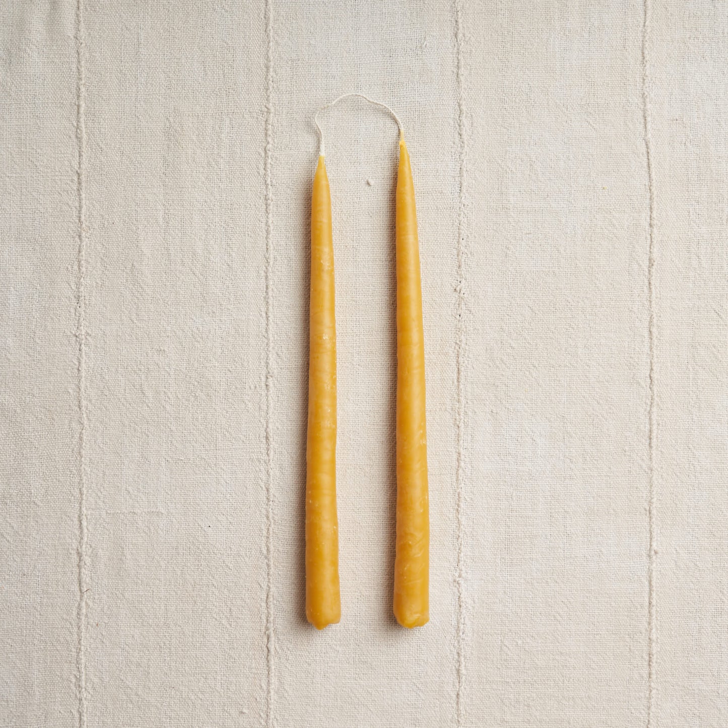 Hand-Dipped Pure Beeswax Taper Candles