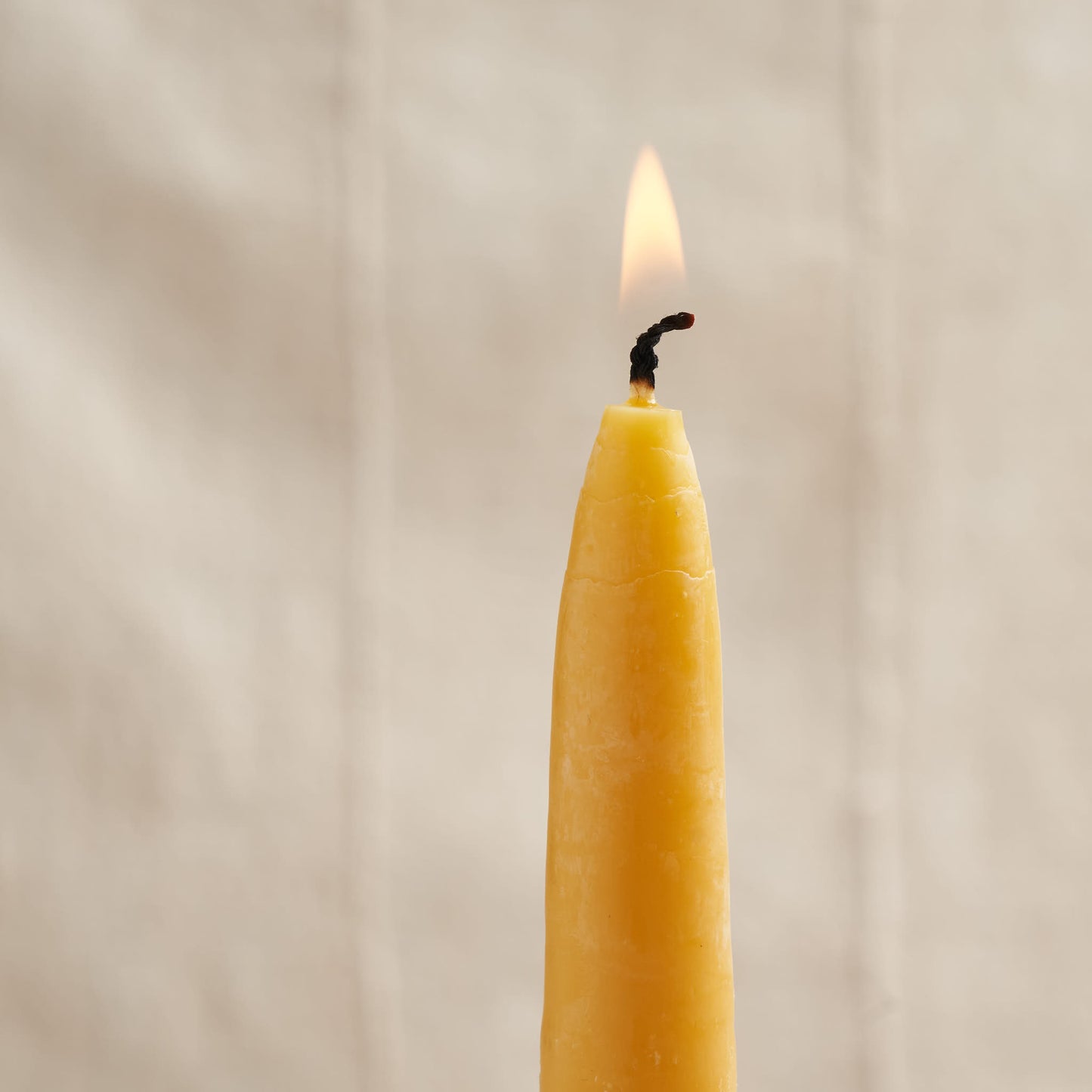 Hand-Dipped Pure Beeswax Taper Candles