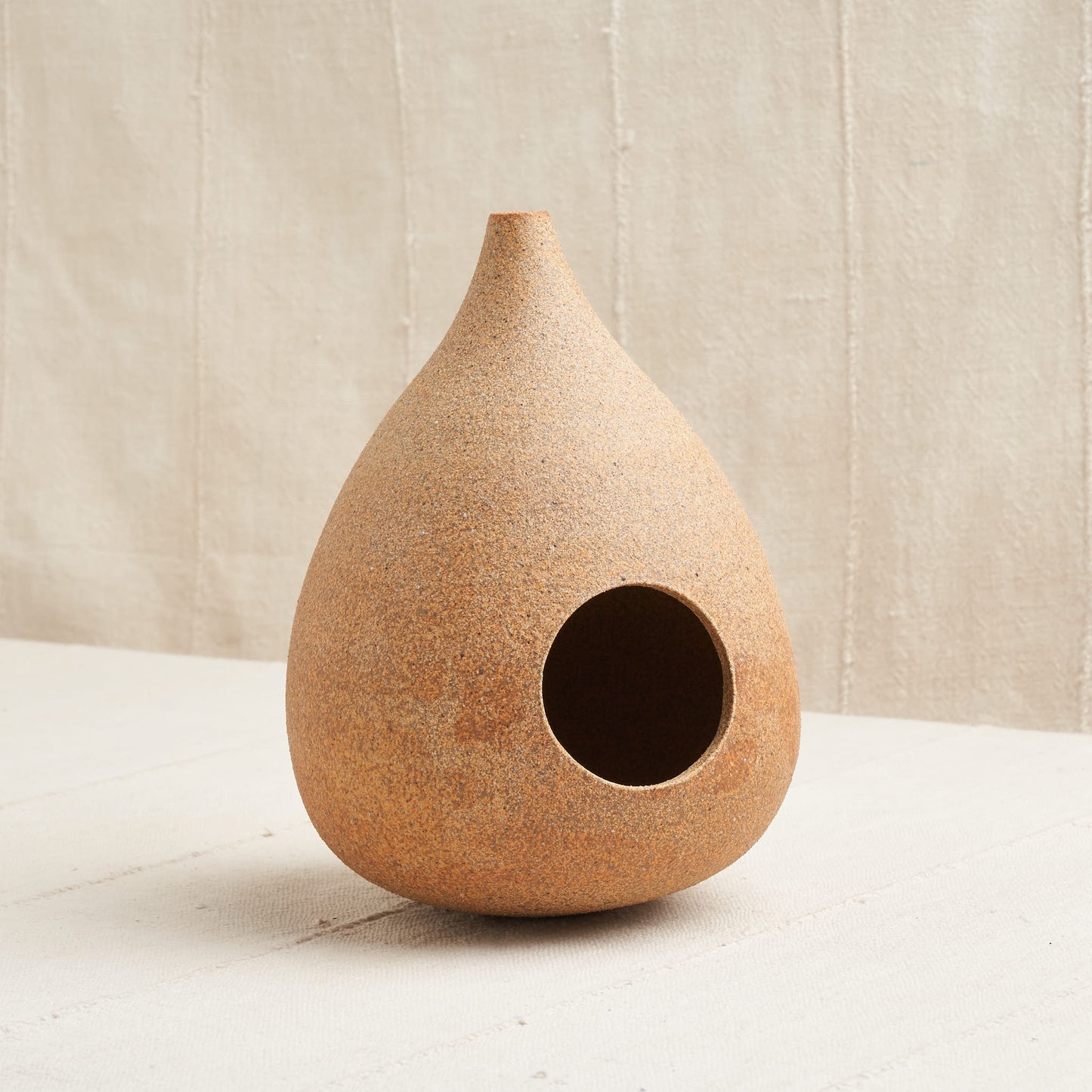 Ceramic Bird Feeder, Sand