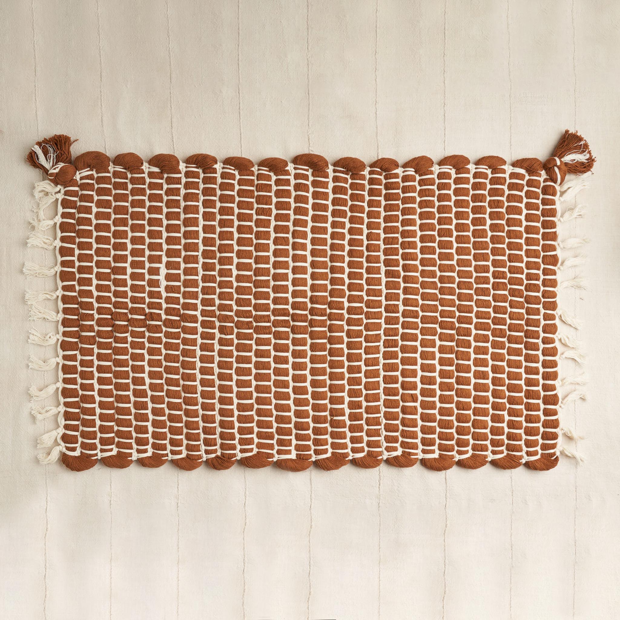 Behind the Hill | Handwoven Rug in Organic Naturally Colored Cotton ...
