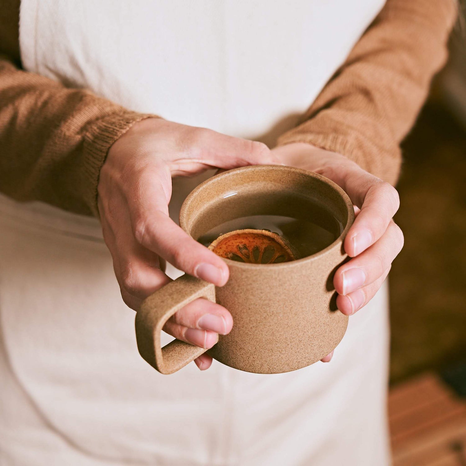 Coffee Mug, Unglazed Porcelain