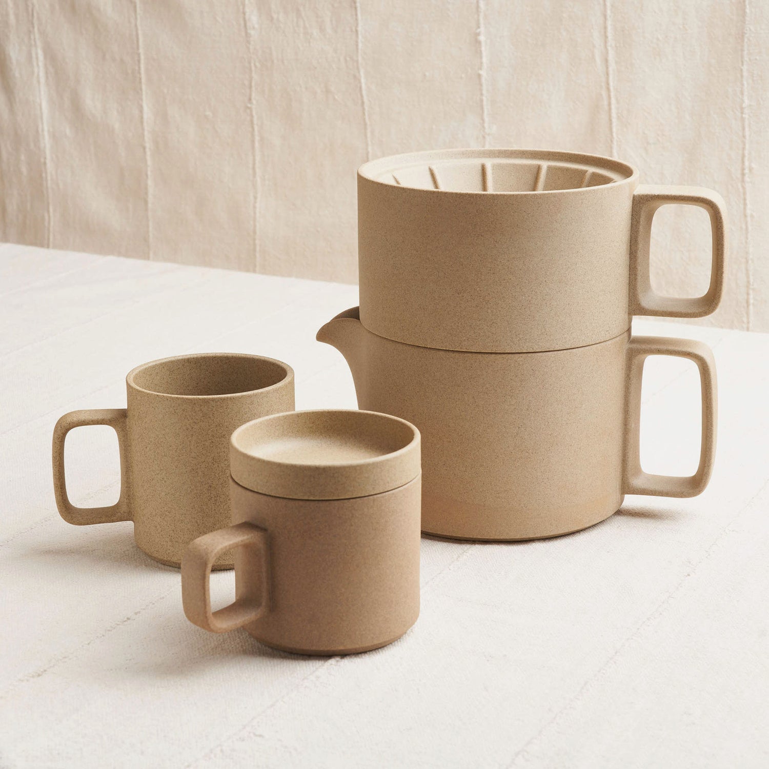 Coffee Dripper & Teapot, Unglazed Porcelain