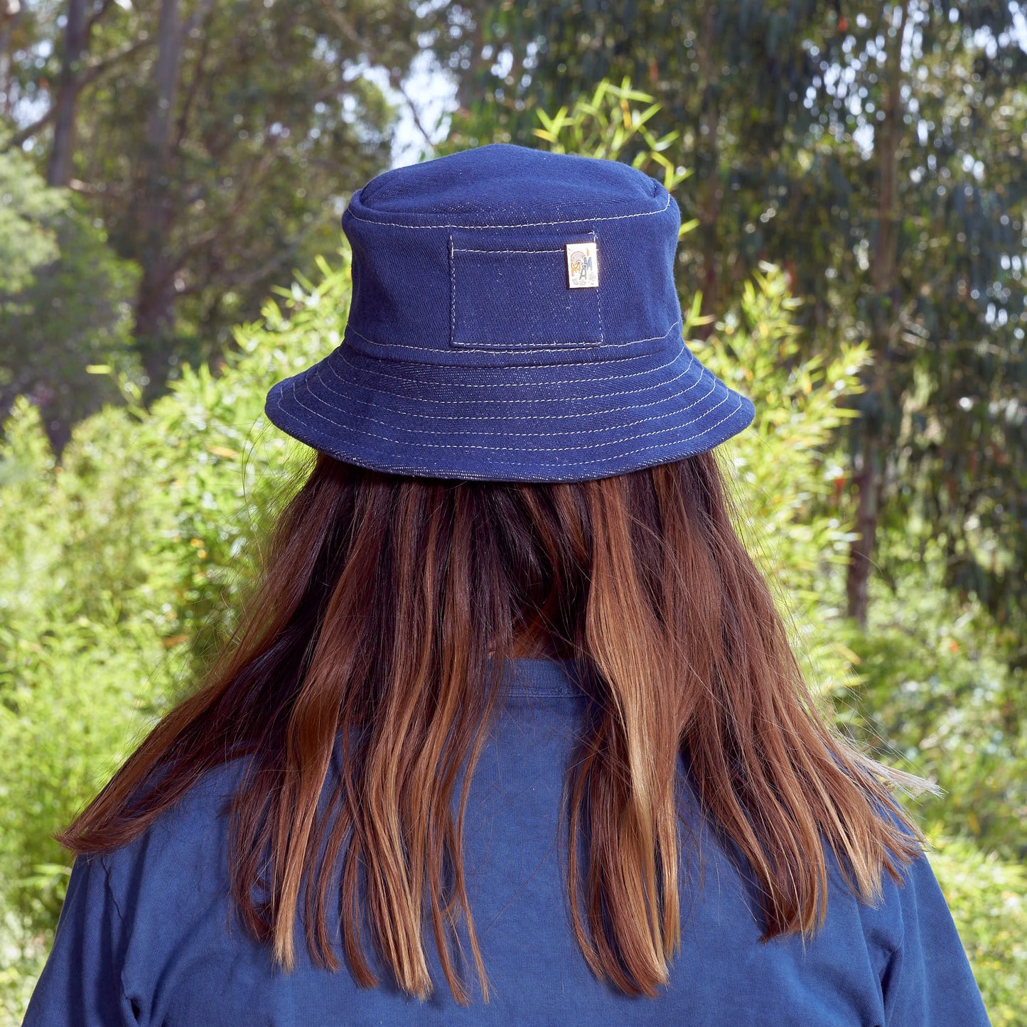 Bucket Hat, Organic Indigo Denim