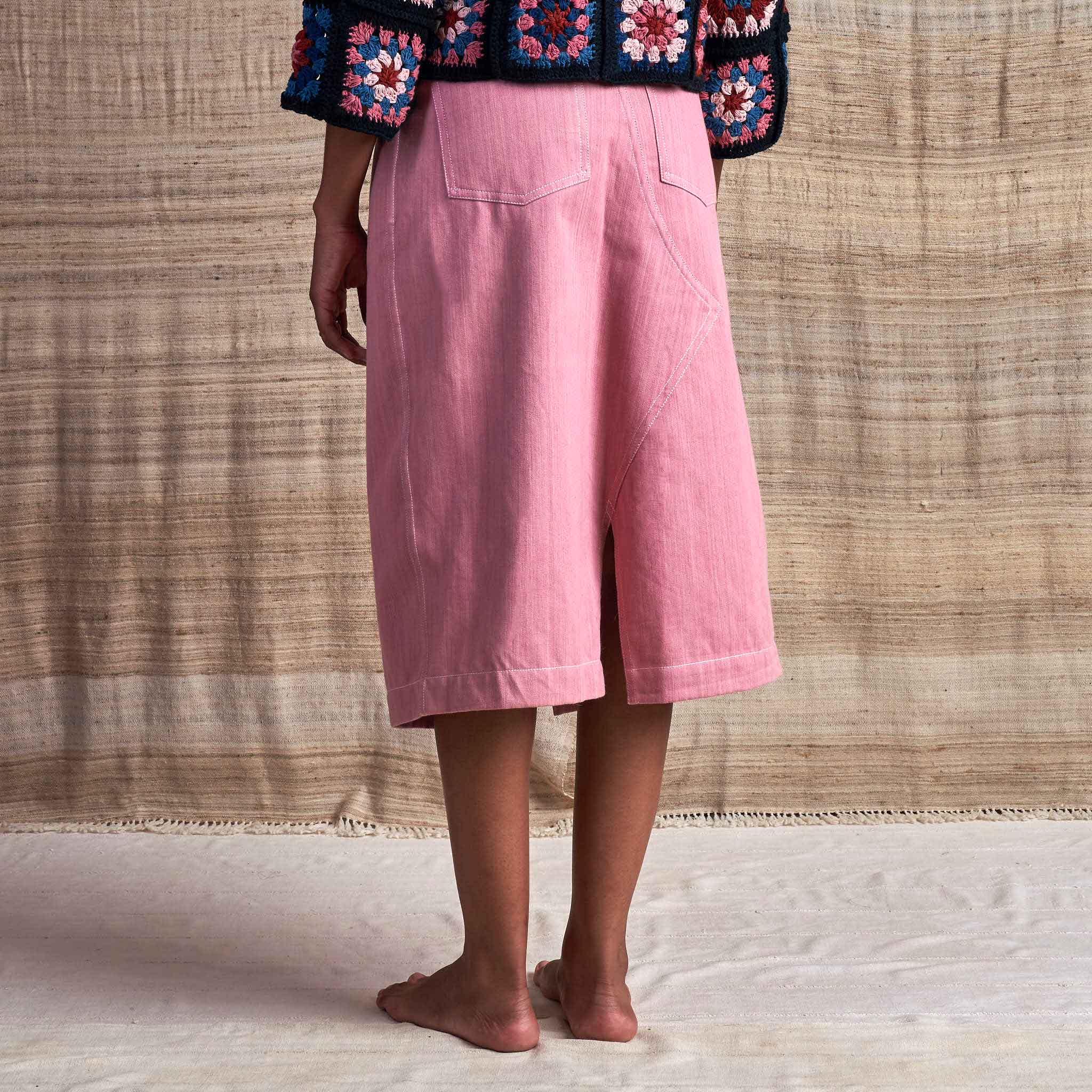 Pink denim skirt clearance pattern