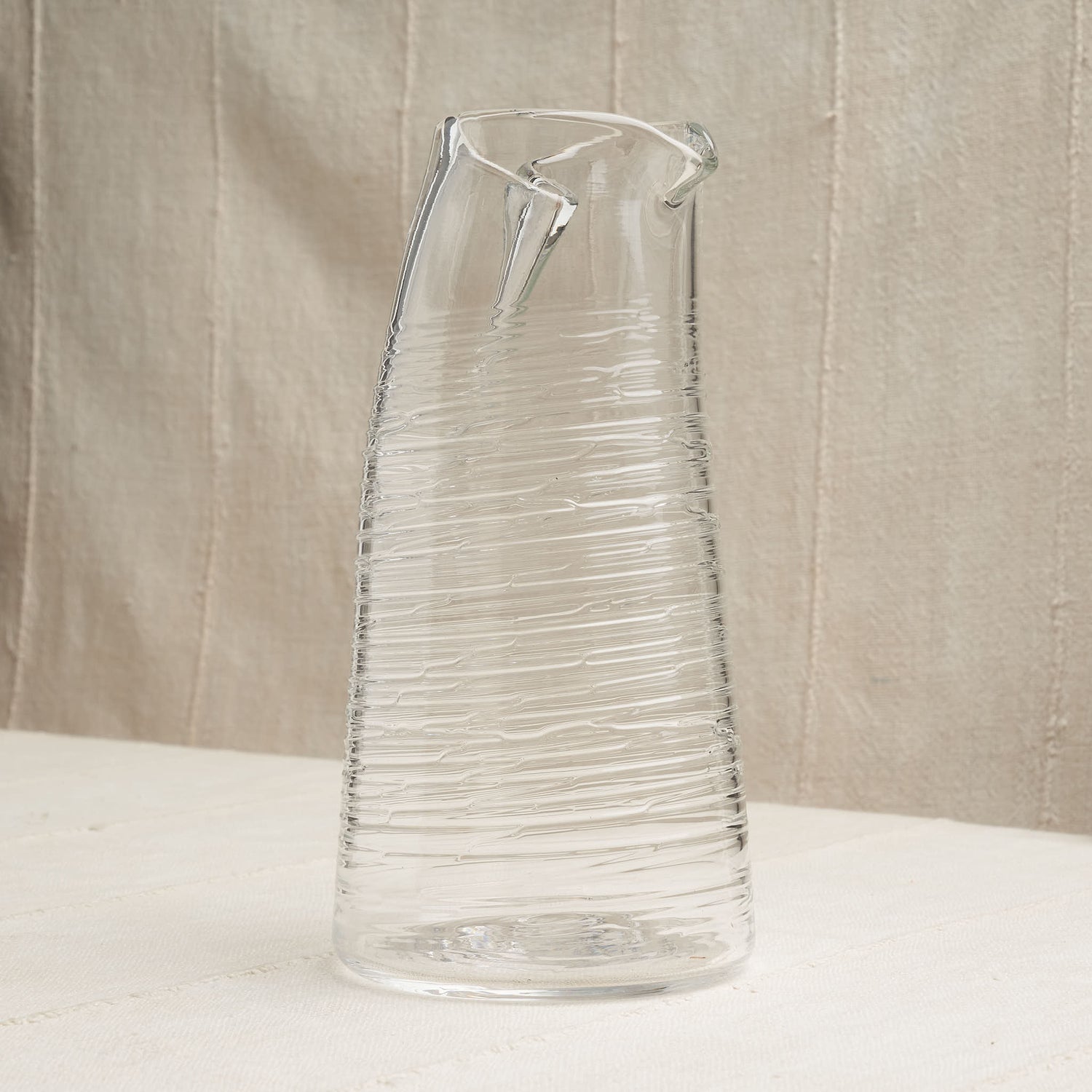 Handmade Glass Carafe and Cup (Pair) - Cool Water