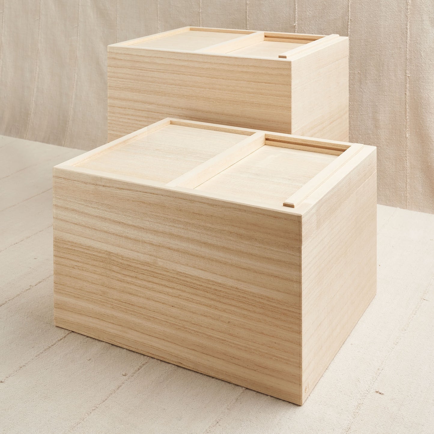 Paulownia Wood Rice Storage Komebitsu Box 11lb – iimono