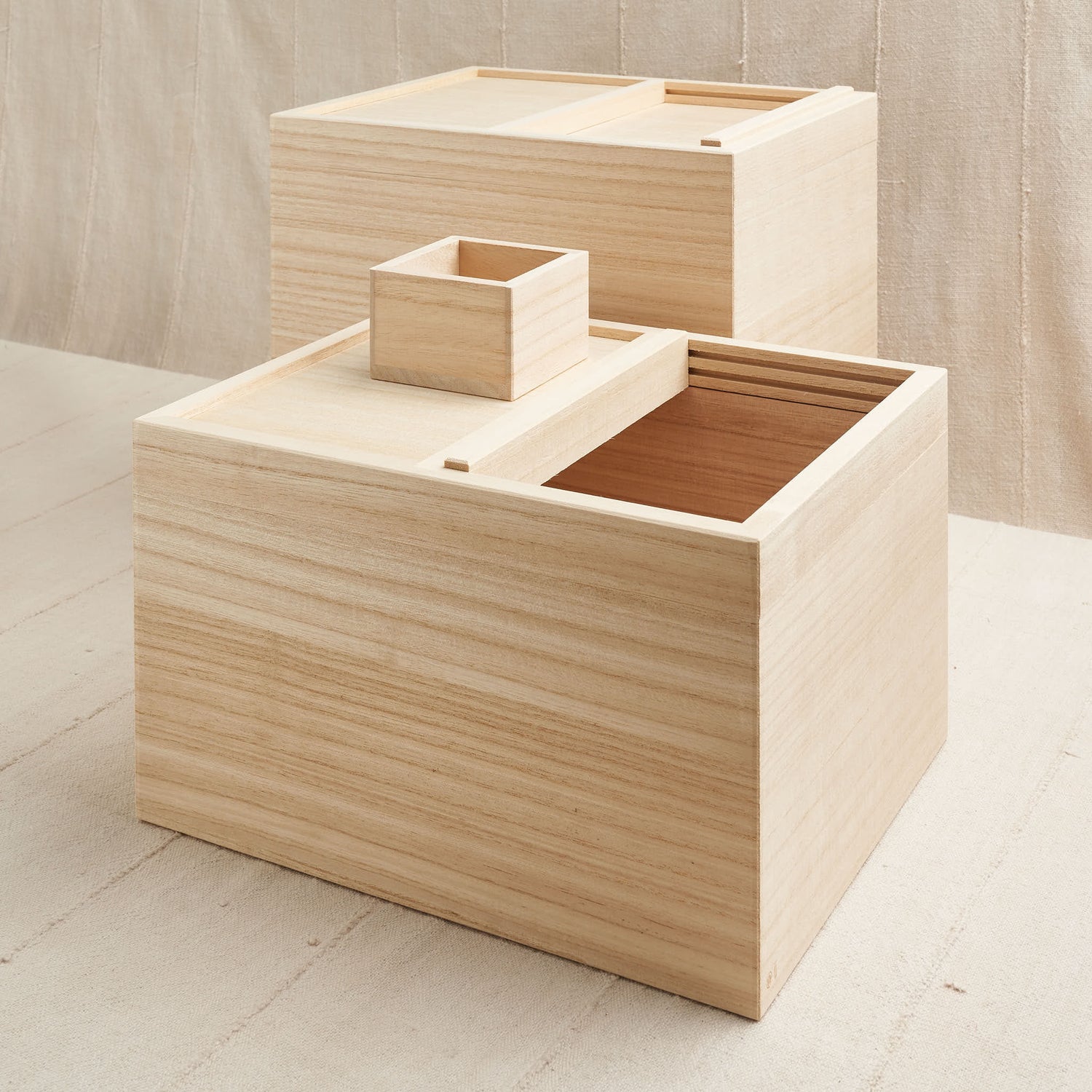 Paulownia Rice Storage Box