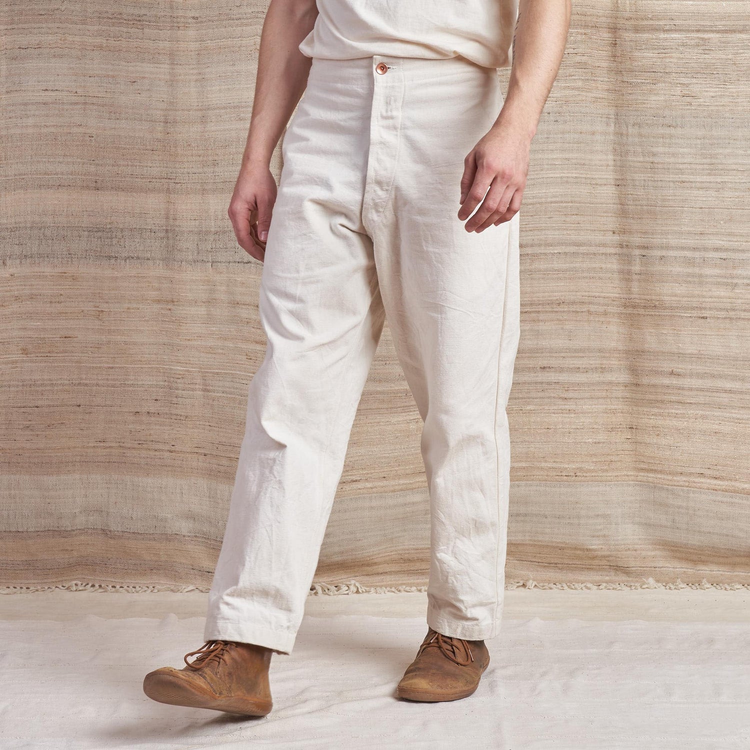 British Jeans, Undyed Organic Cotton Canvas