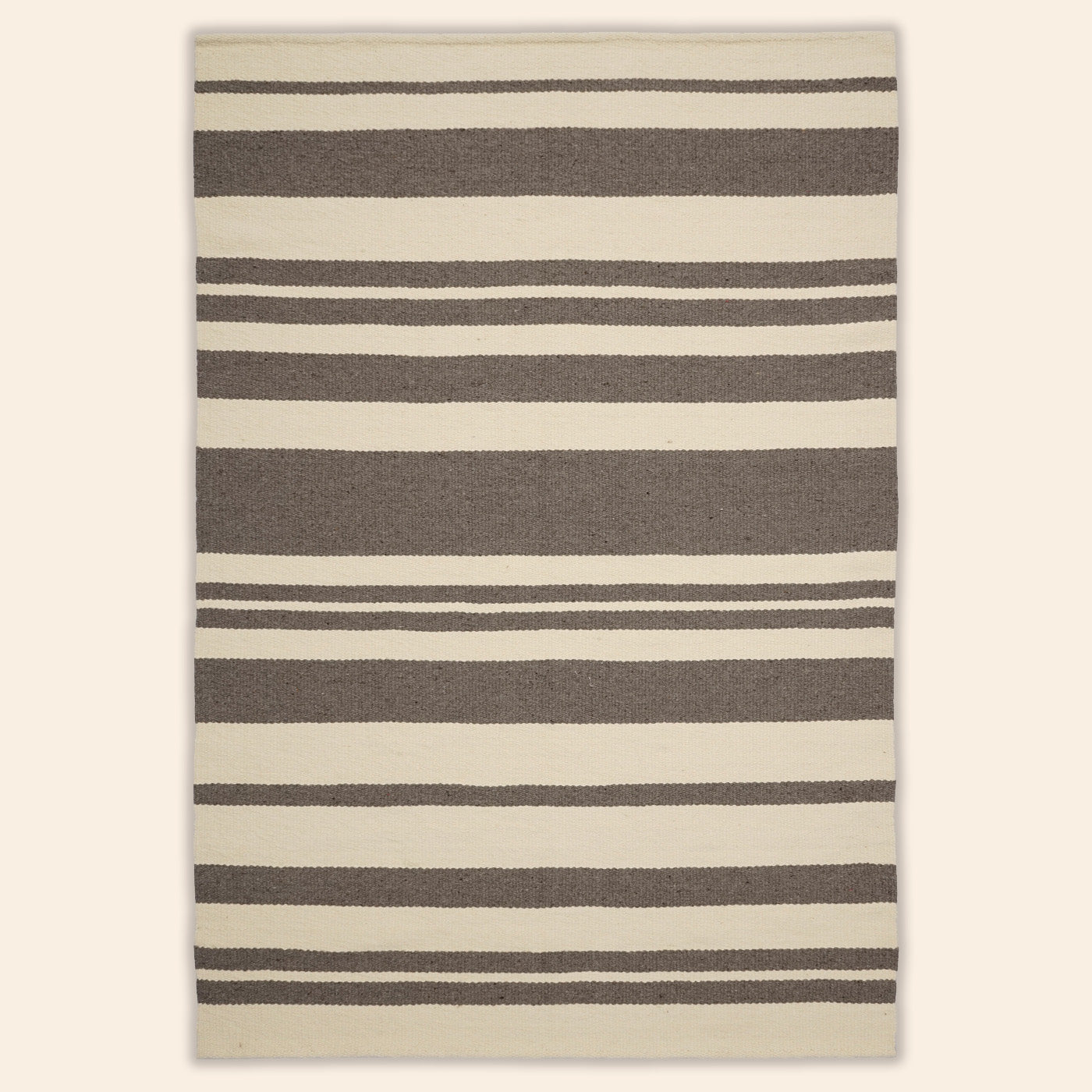 Handwoven Victorica Rug, Undyed Wool