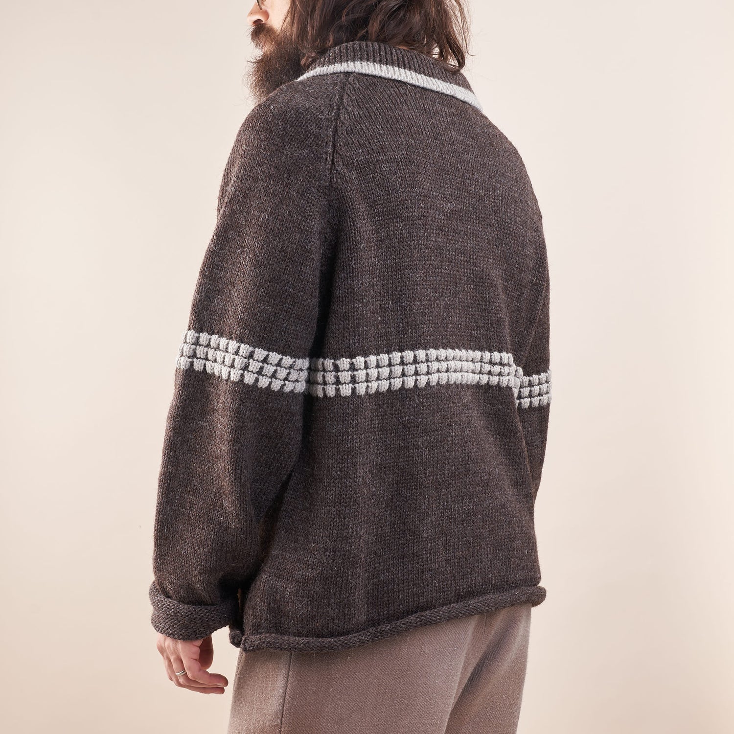 Samizdat Sweater, Undyed Two-Tone Wool